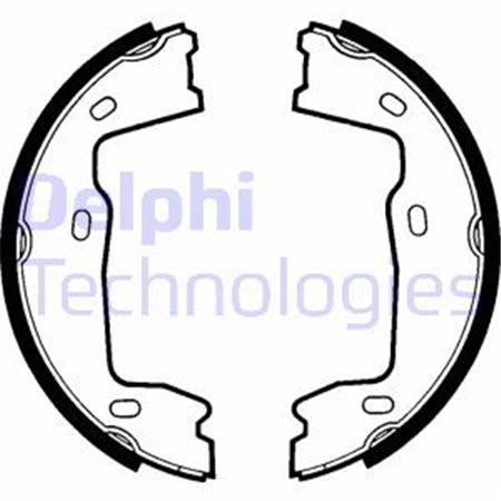 LS1381 Brake Shoe Set, parking brake DELPHI