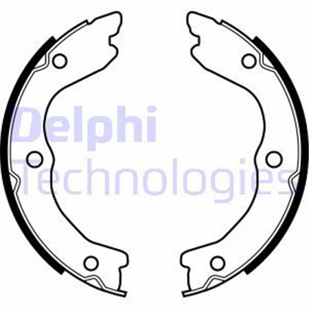 LS2038 Brake Shoe Set, parking brake DELPHI