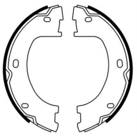CRM015ABE Комплект тормозных колодок, стояночная тормозная система ABE