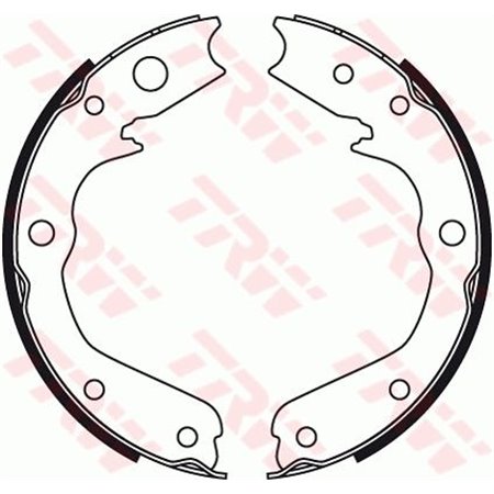 GS8497 Brake Shoe Set, parking brake TRW