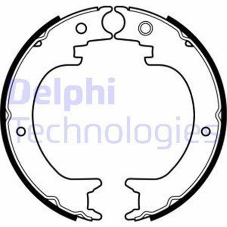 LS2082 Brake Shoe Set, parking brake DELPHI