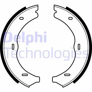 LS1967 Комплект тормозных колодок, стояночный тормоз DELPHI     