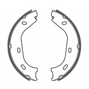 CRM000ABE Brake Shoe Set, parking brake ABE - Top1autovaruosad