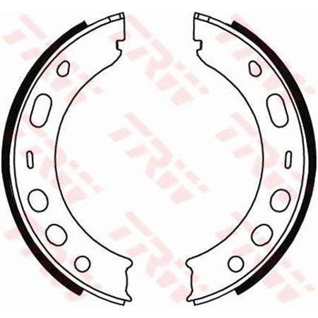 GS8706 Brake Shoe Set, parking brake TRW