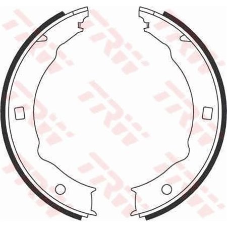 GS8683 Brake Shoe Set, parking brake TRW