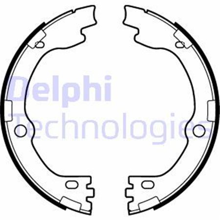 LS2119 Brake Shoe Set, parking brake DELPHI