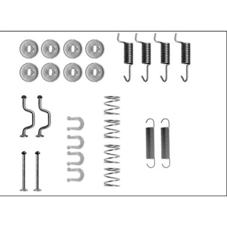 97043500 Tillbehörssats, parkeringsbromsskor TEXTAR