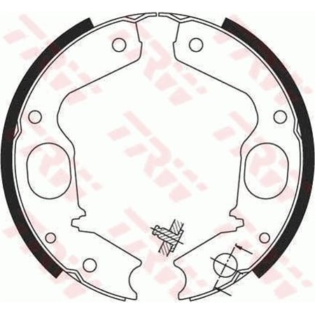 GS8695 Brake Shoe Set, parking brake TRW