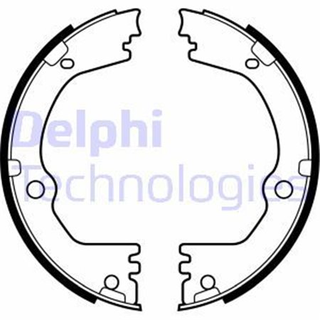 LS2090 Brake Shoe Set, parking brake DELPHI