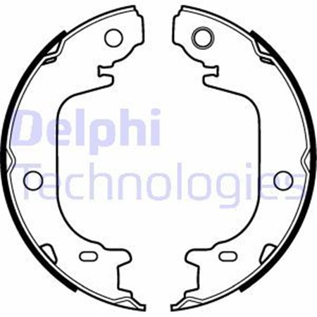 LS2122 Brake Shoe Set, parking brake DELPHI