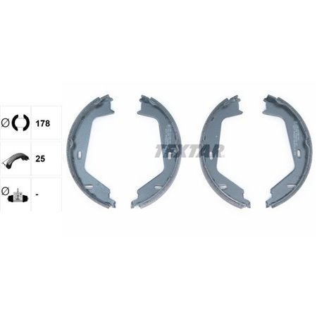 91062300 Brake Shoe Set, parking brake TEXTAR