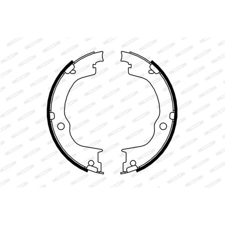 FSB4006 Комплект тормозных колодок, стояночная тормозная система FERODO