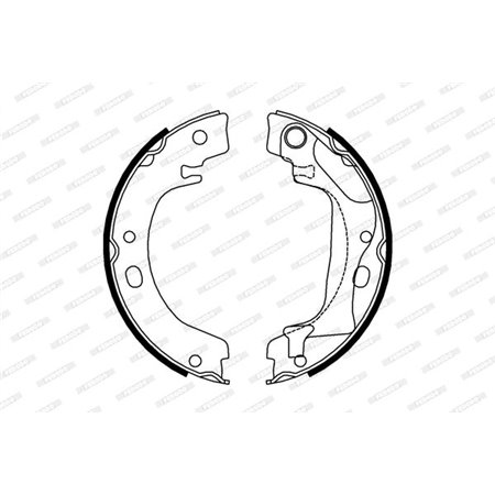 FSB4011 Brake Shoe Set, parking brake FERODO