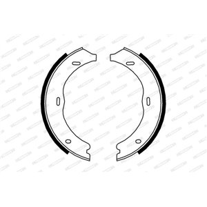 FSB4003  Brake shoe FERODO 