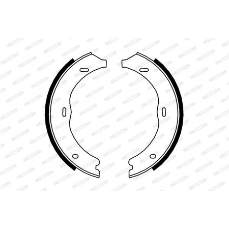 FSB4003 Brake Shoe Set, parking brake FERODO