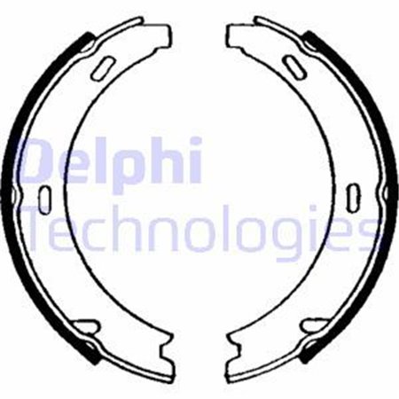 LS1637 Brake Shoe Set, parking brake DELPHI