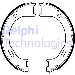 LS2076 Brake Shoe Set, parking brake DELPHI - Top1autovaruosad