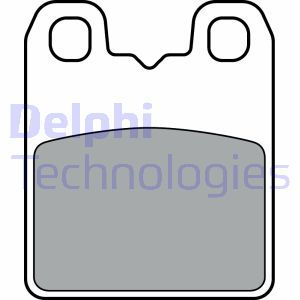 LP3382 Brake Pad Set, disc parking brake DELPHI - Top1autovaruosad