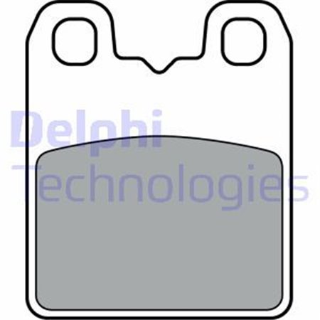 LP3382 Brake Pad Set, disc parking brake DELPHI