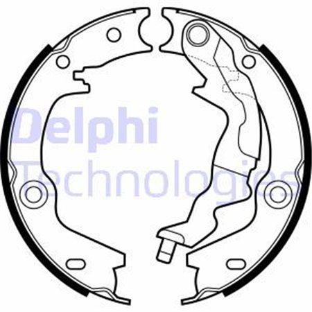 LS2161 Piduriklotside komplekt,seisupidur DELPHI