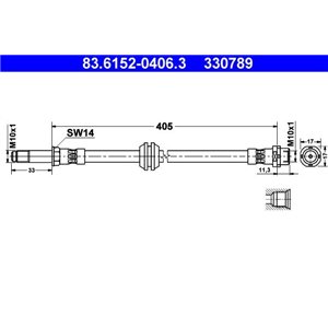 83.6152-0406.3 Jarruletku ATE - Top1autovaruosad