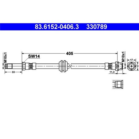 83.6152-0406.3 Jarruletku ATE