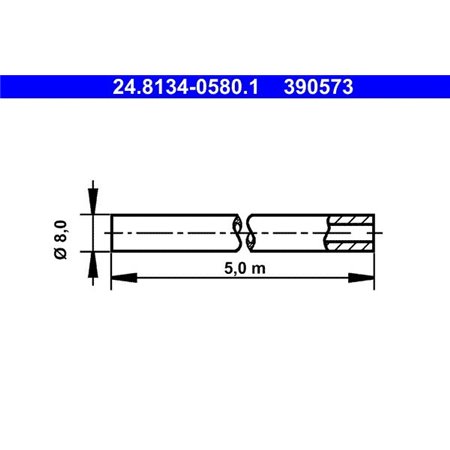 24.8134-0580.1 Brake Line ATE
