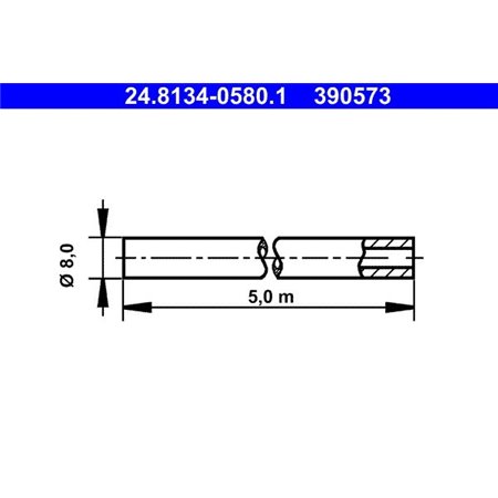 24.8134-0580.1 Bromsledning ATE