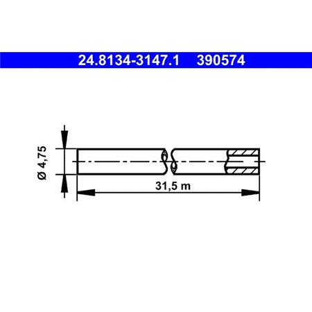 24.8134-3147.1 Brake Line ATE