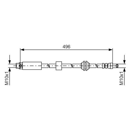 1 987 481 590 Brake Hose BOSCH