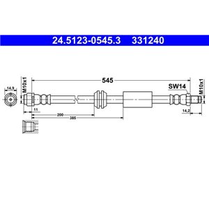 24.5123-0545.3 Pidurivoolik ATE - Top1autovaruosad