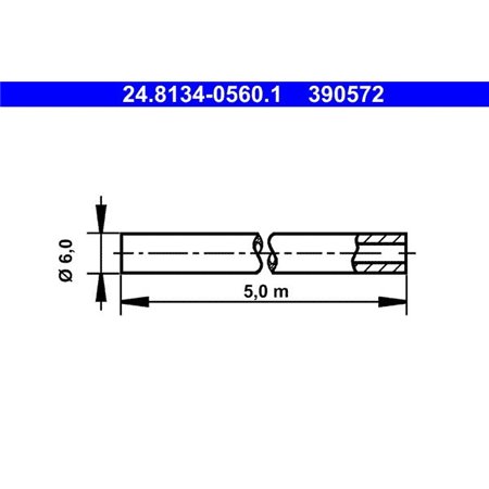 24.8134-0560.1 Brake Line ATE