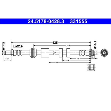 24.5178-0428.3 Pidurivoolik ATE