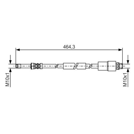 1 987 481 541 Brake Hose BOSCH