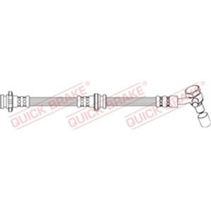 QB50 748X  Flexible brake hoses QUICK BRA - Top1autovaruosad