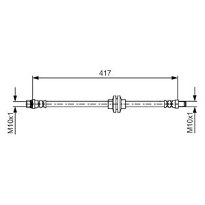 1 987 481 626 Тормозной шланг BOSCH - Top1autovaruosad