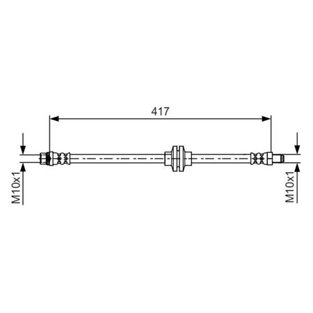 1 987 481 626 Brake Hose BOSCH