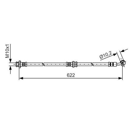 1 987 481 A31 Brake Hose BOSCH