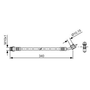 1 987 481 423 Brake Hose BOSCH - Top1autovaruosad