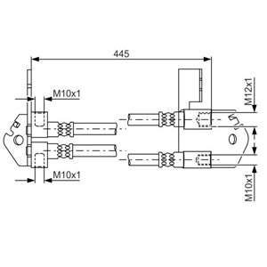 1 987 481 808 Brake Hose BOSCH - Top1autovaruosad