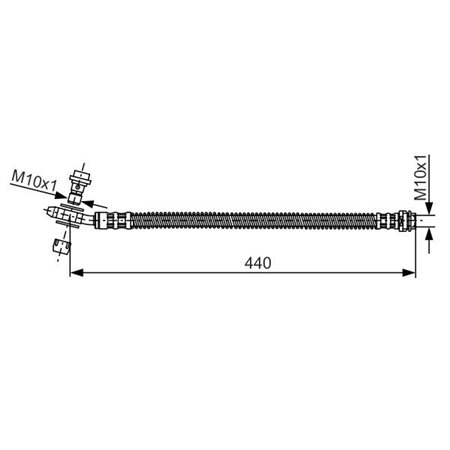 1 987 481 175 Brake Hose BOSCH