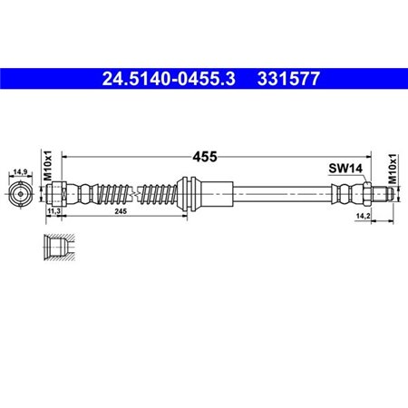 24.5140-0455.3 Pidurivoolik ATE