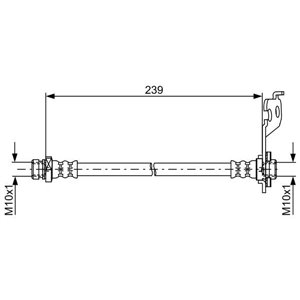 1 987 481 761 Brake Hose BOSCH - Top1autovaruosad