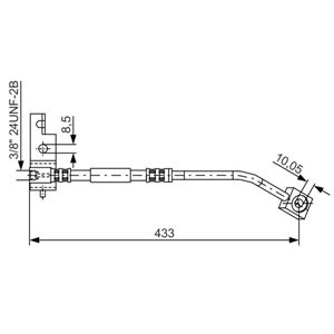 1 987 476 103  Flexible brake hoses BOSCH 