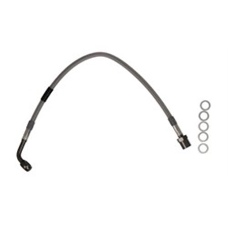 MCH512H1  Steel braided, brake hose/pipe TRW 