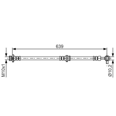 1 987 481 696 Brake Hose BOSCH