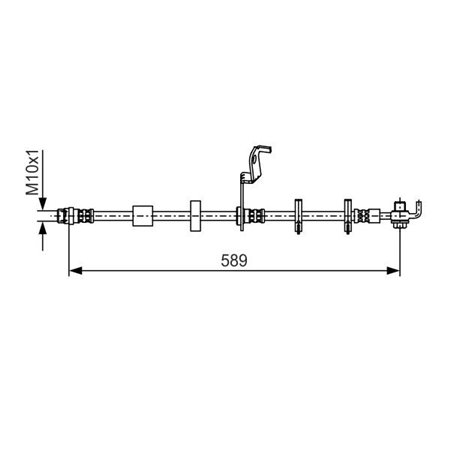 1 987 481 102 Brake Hose BOSCH