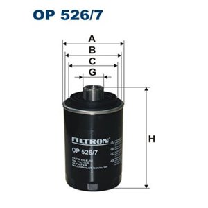 OP 526/7 Oil Filter FILTRON - Top1autovaruosad