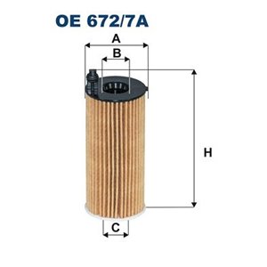 OE 672/7A  Oil filter FILTRON 