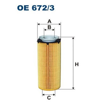 OE 672/3 Oljefilter FILTRON